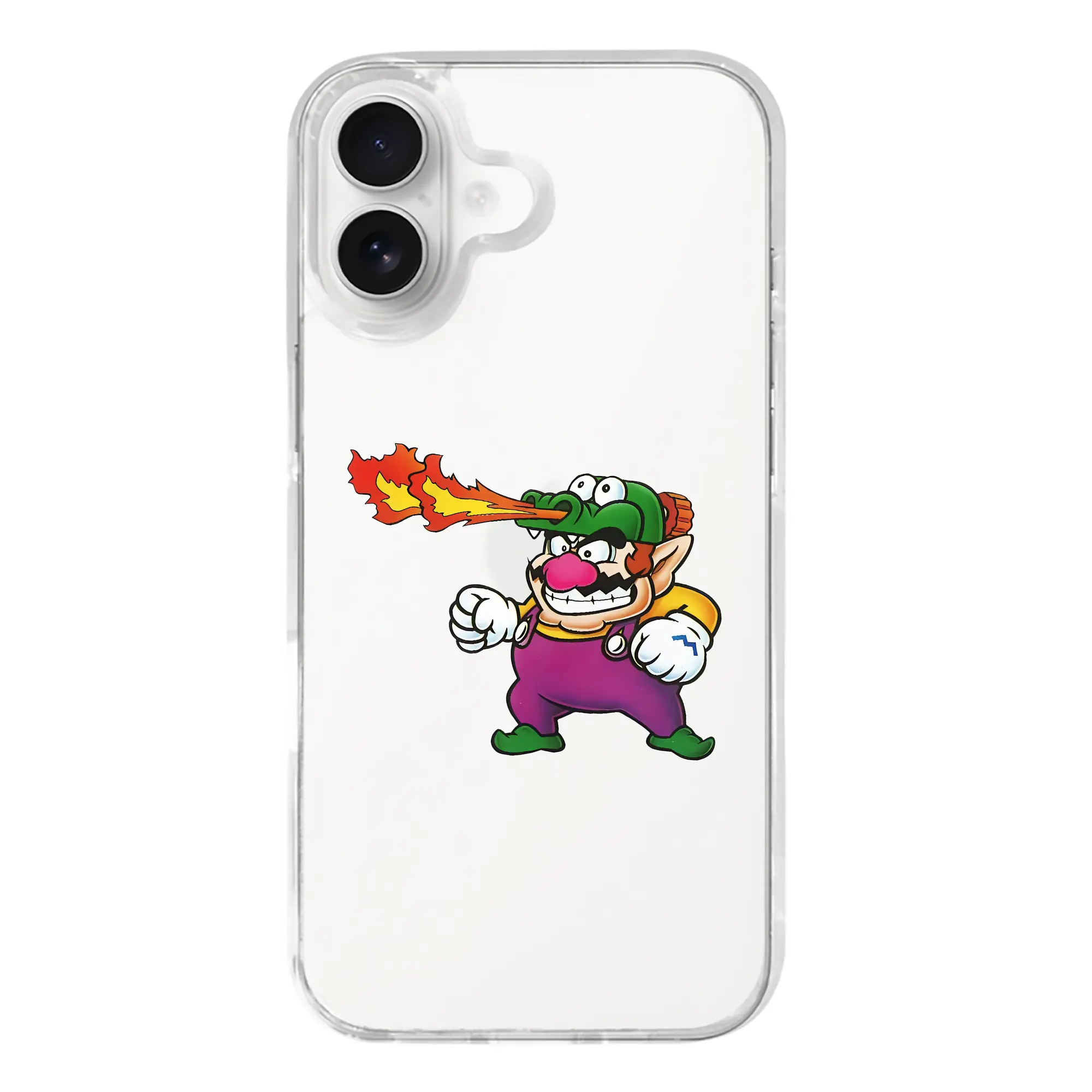 マリオ グッズ ワリオ - iPhone 17シリーズ 透明スマホケース – 薄型・耐衝撃・精密フィット保護カバー